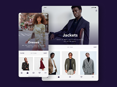 Product Listing Page app apple ecommerce fashion figma ios ipad iphone mobile principle sketch tablet ui ux