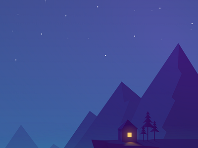 Midnight in the Valley by Cagri Yurtbasi on Dribbble