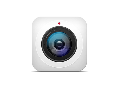 Skeuomorphic Camera Icon apple camera icon ios photo photography skeuomorphic