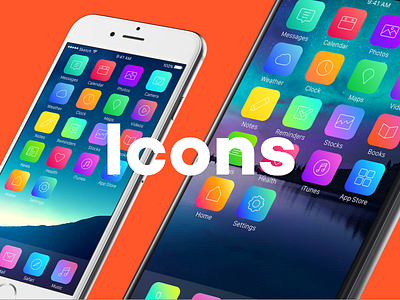 iOS Icons Simplified icon design icons ios iphone