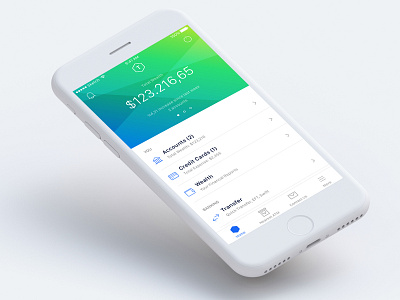 Banking App Concept app apple bank banking design iphone mobile ui ux