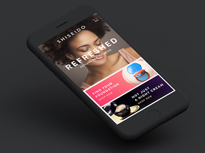 Shiseido Mobile Website apple mobile responsive sketch ui ux website
