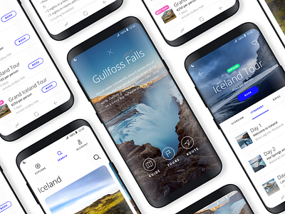 App Concept for Samsung Galaxy 8 interaction design samsung travel ui ux