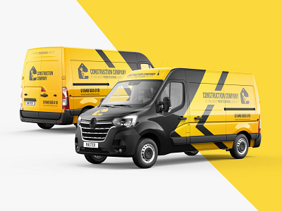 Renault Master Panel Van Mockup 3d branding business car corporate design download graphic design identity lcv mock up mockup renault render truck van vehicle wrap