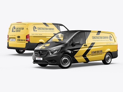 Mercedes Vito Panel Van Mockup