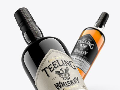 Whiskey Mockup Pack - Irish (Teeling preview) 3d bottle branding business design download graphic design illustration irish jameson label logo mock up mockup modeling packaging render typography whiskey whisky