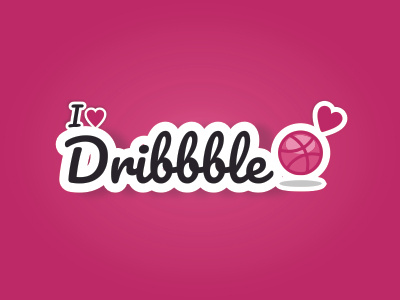 I love dribbble Sticker dribbble sticker free playoff