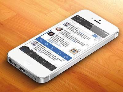 Tweetbot - iOS 7 Concept app blue concept interface ios ios7 mockup tweetbot twitter ui