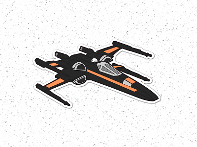 The Poe Mobile poe star wars stickermule x wing