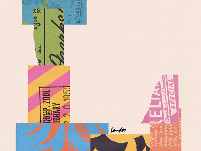 213 collage illustration lettering lo fi type typography