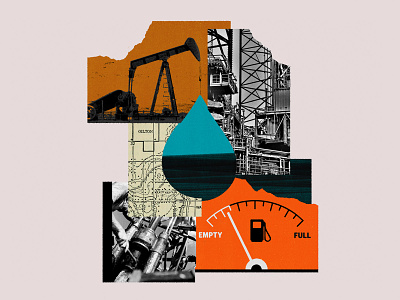230 climate change collage economics editorial illustration energy fossil fuels illustration oil quartz renewables