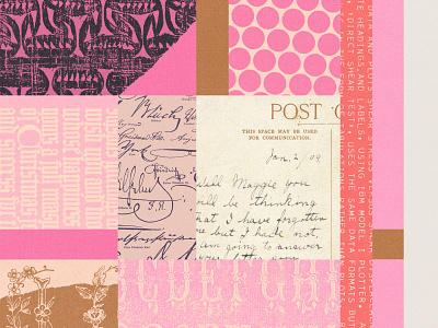 264 collage februllage lo-fi pink print vintage