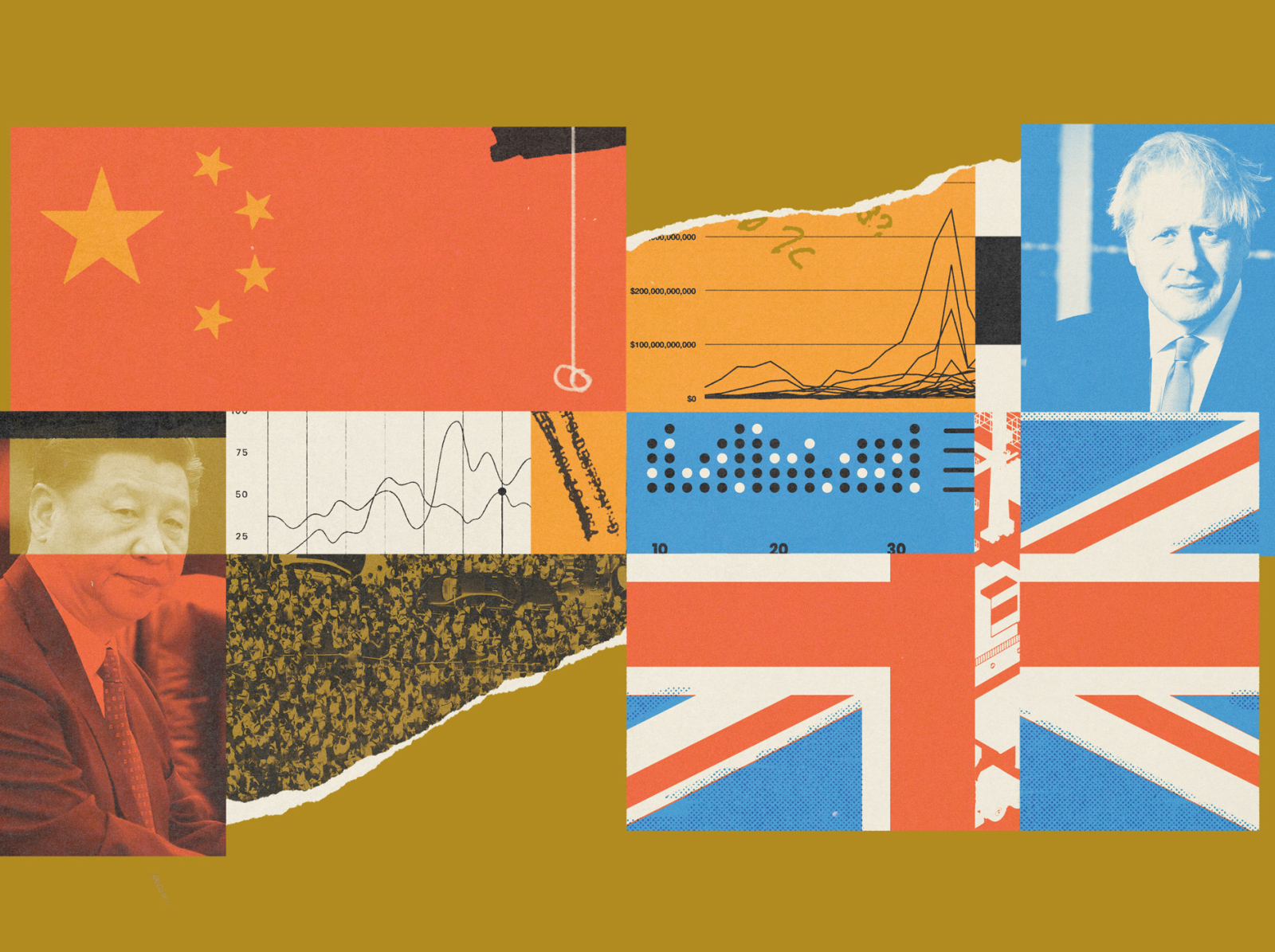 285 foreign affairs politics geopolitics china uk lo-fi editorial illustration collage illustration