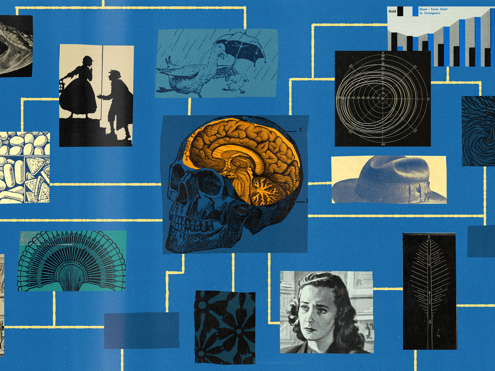 A Guide to Lateral Thinking collage creativity editorial illustration found image illustration lateral thinking