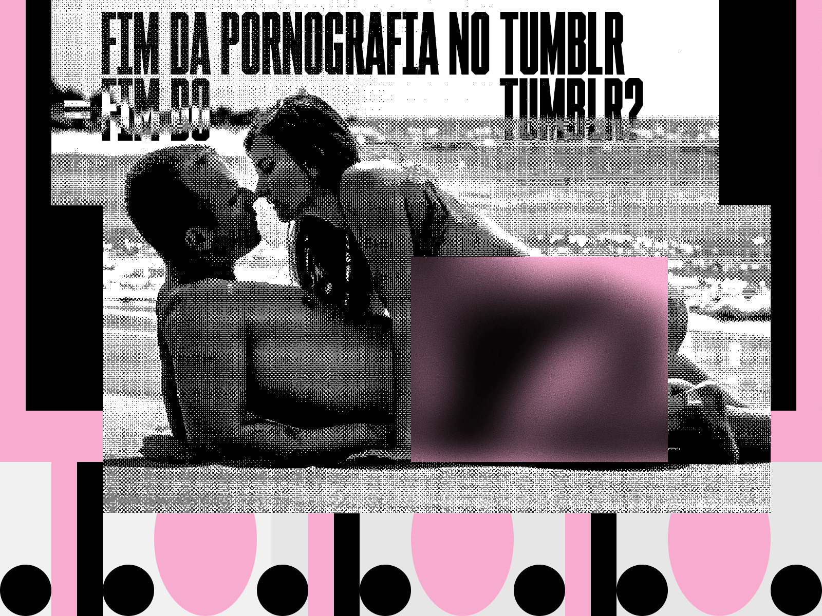 exploration.2018.12.06-B black and white caps collage dither editorial illustration glitch illustration lo-fi porn sex type typography