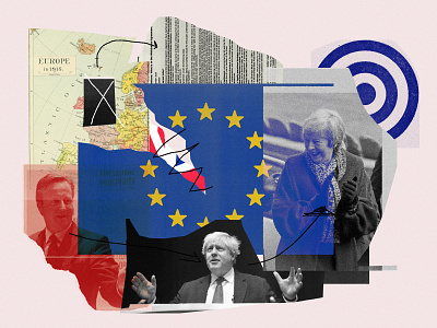 Brexit Shitstorm brexit collage economics editorial illustration illustration politics