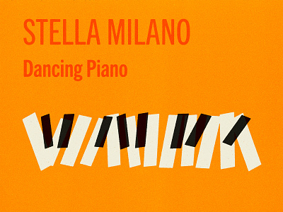 Stella Milano cover cover art illustration illustrator jazz music piano piano keys