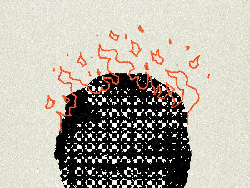 a dump on fire animation collage dumbfuck editorial illustration fire flames illustration politics