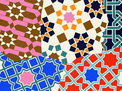 killed bright colors geometric geometric illustration islamic art istanbul pattern pattern design patterns tiles tilework torn
