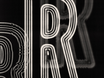 R illustration lettering type typography