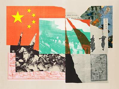 177 china collage editorial illustration foreign policy illustration new york times politics world