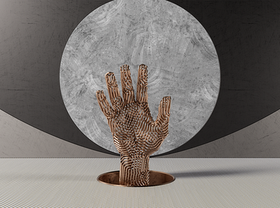 12 Labours - Metallic 3d design hand illustration