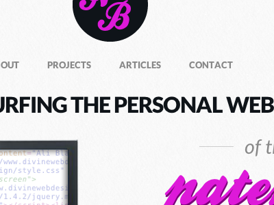 Homepage detail redesign typography
