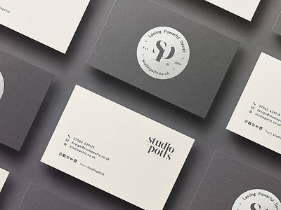Studio Potts: Business Card Design brand brand identity brand strategy branding design graphic design logo logo design logo designer studio type typography