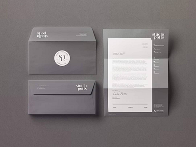 Studio Potts: Letterhead & Envelope Design