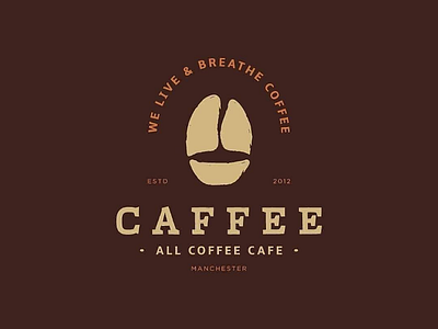Caffee | All Coffee Cafe Primary Logo brand brand identity brand strategy branding design graphic design logo logo design logo designer studio type typography