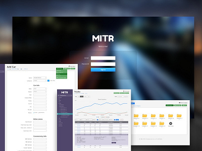 MITR — Navigation B2B Service business analytics design interface ui ux