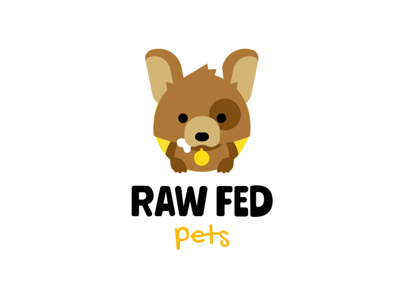 Raw Fed animation character dog dog illustration logo logo animation motiondesign