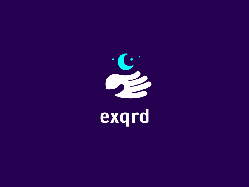 Exqrd logo Animation 2d 2danimation abstract after effect animation branding flat ui flatdesign motiondesign