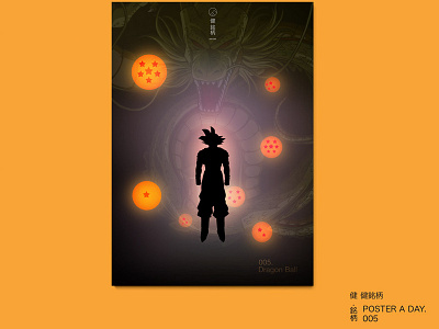 Poster 005. DRAGON BALL design dragon ball goku poster poster design posteraday