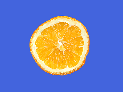 Orange U Glad digital art digital illustration fruit fruit illustration illustration orange pop art wacom