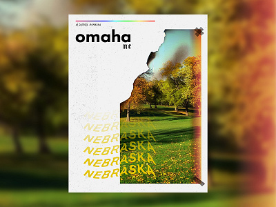 Omaha, NE digital art graphic design ne nebraska omaha photography postcard poster poster design