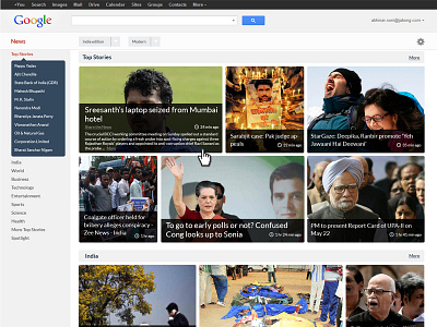 Google news look redesign google ipad mobile redesign tab ui wed design