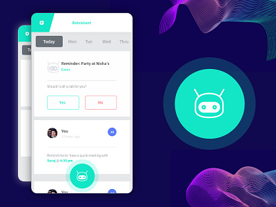 Transactional Chatbot App Concept ai artificial intelligence chatbot minimal msg todo ui ux