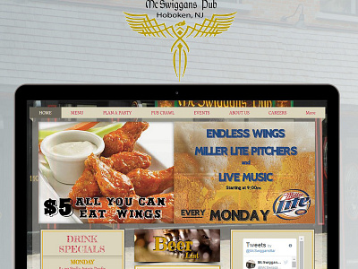 McSwiggans Pub web design web development