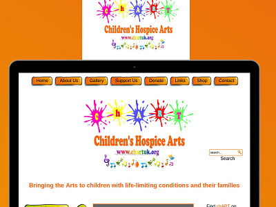 Children's Hospice Arts web design web development