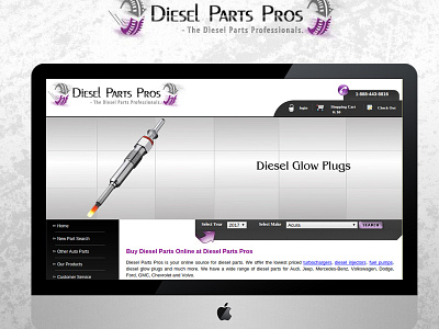 Diesel Parts Pros web design web development