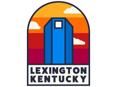 Big Blue Building Patch design illustrator kentucky lexington patch