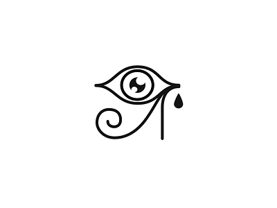 Horus eye blackandwhite crying design drawing egypt egyptian eye horus icon teardrop tears