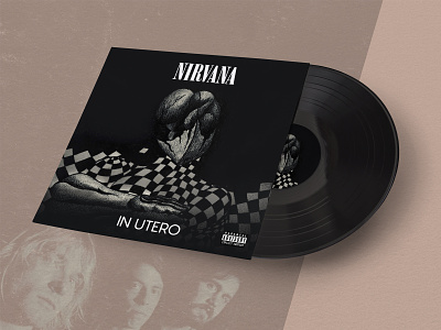 Nirvana In Utero - Redesign Album Cover album cover digital art dribbbleweeklywarmup graphic design graphite illustration illustration music nirvana weekly warm-up