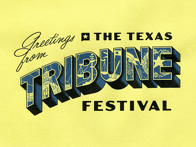 Political Festivals Need Merch Too greetings card illustration texas typography