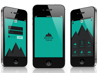 Mountain Tracks - UX/UI (2010) design iphone mobile design ui ux