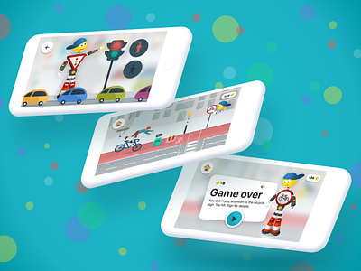 Traffic Code Learning - UI (2018) children app game app illustration learning app learning platform traffic code learning ui user experience ux