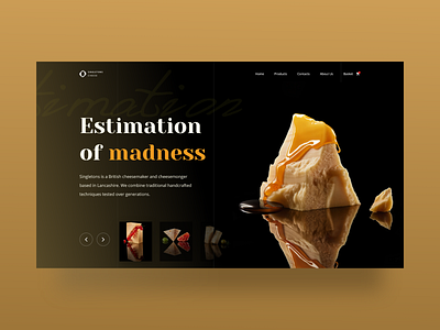 Singleton Cheesemaker Concept design ui ux web