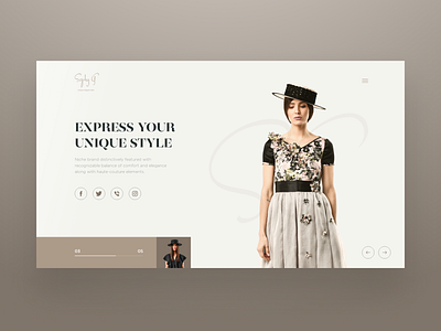 SG Clothing Brand design typography ui web