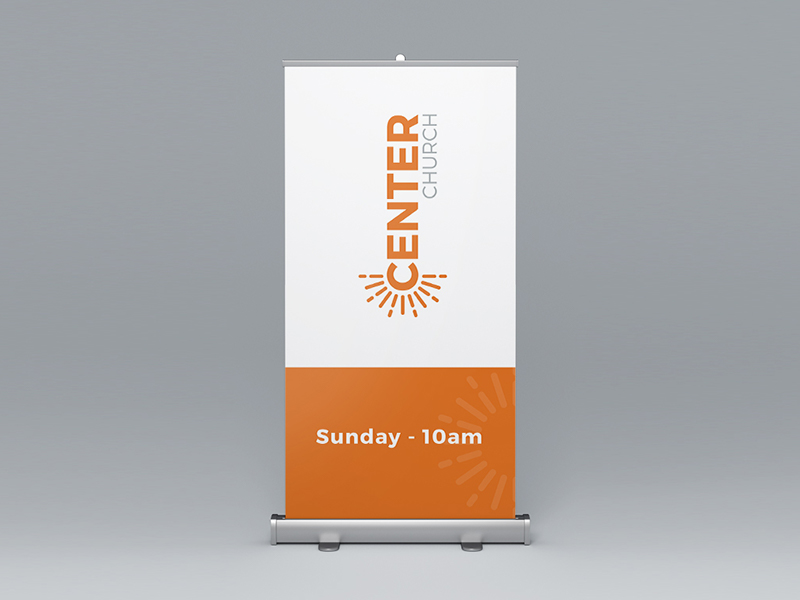 Center Church Pull Up Banner By Kyler Nixon On Dribbble